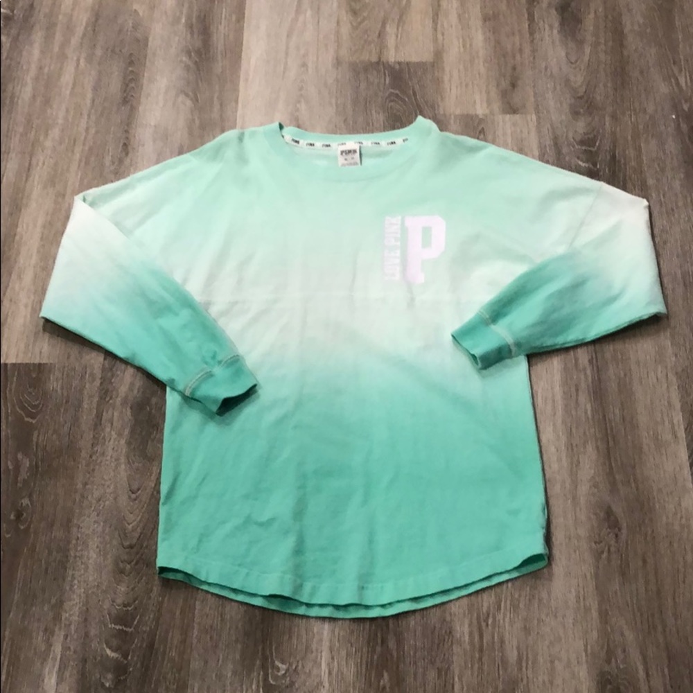 Victoria’s Secret Pink green long sleeve top